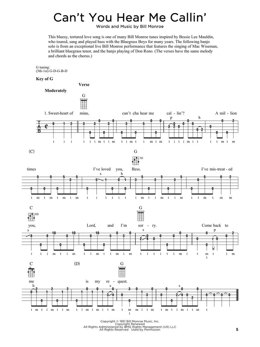 First 50 Bluegrass Songs You Should Play on Banjo: One-of-a-kind Collection of Must-know Bluegrass Songs for Three-finger Style 5-string Banjo