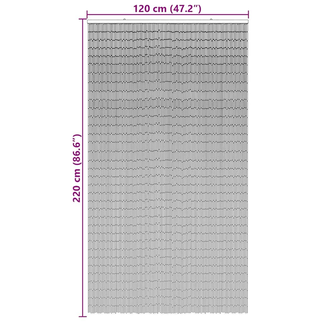 Solivagant Rideau Anti-Insectes Gris foncé 120x220 cm Bambou,(4.7 KG)