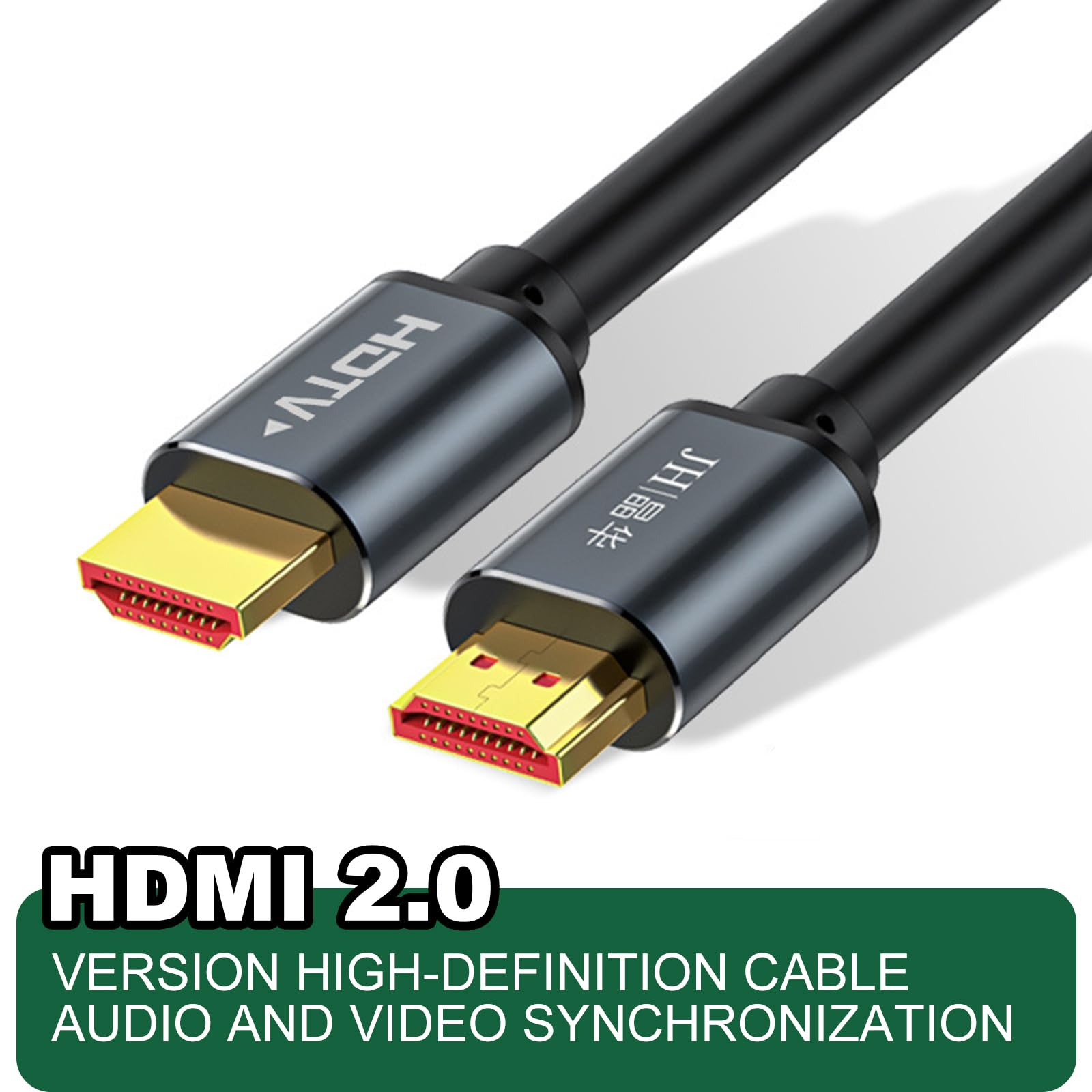 Cable HDMI. Conexión HDMI 2.0 4K de 60 Hz a la pantalla de la computadora, TV, proyector, caja de TV inteligente, Blu-ray DVD, transmisión síncrona de audio y video, blindaje multicapa, 20 metros