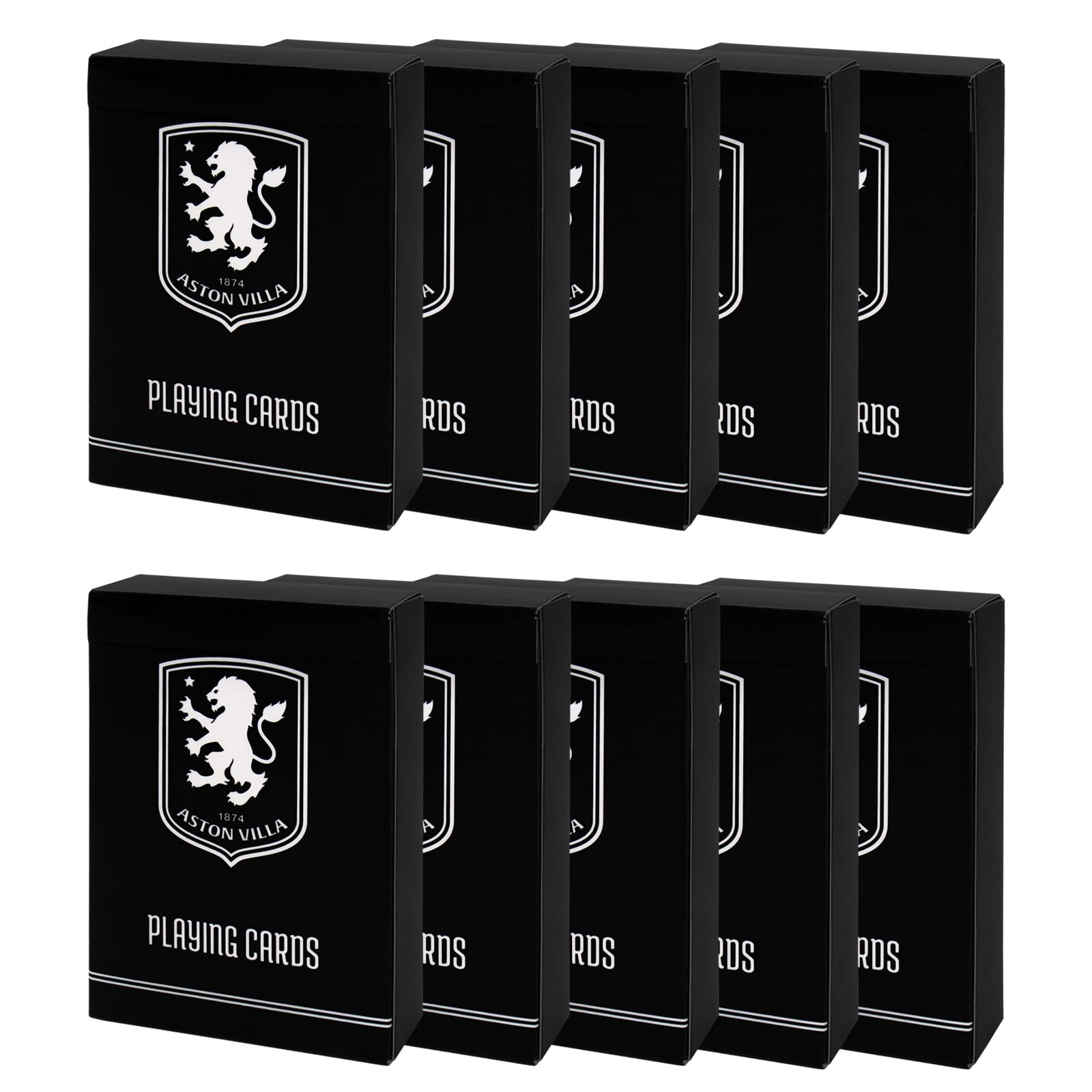 Aston Villa Playing Cards - Official Football Gift 52-Card Deck, 10 Pack