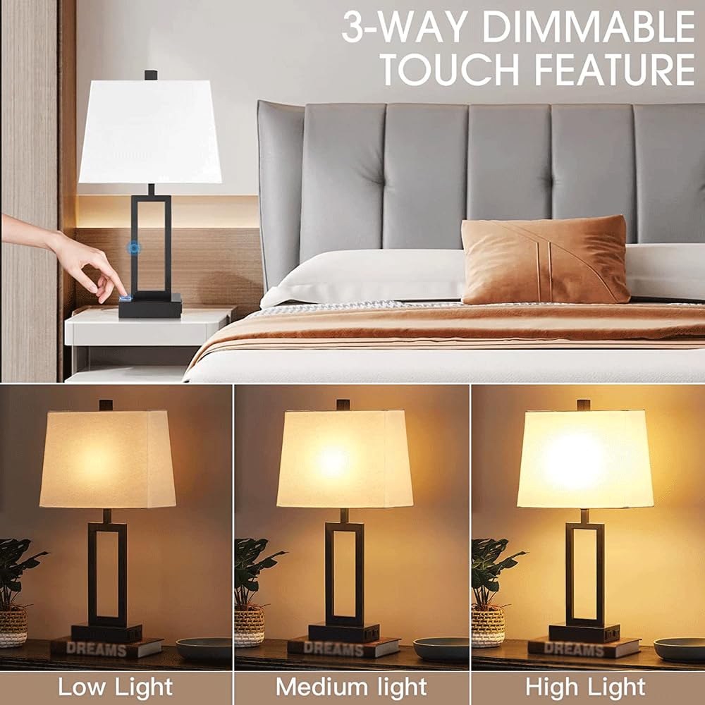 Faucet Vintage proste biurko mała lampka na biurko w stylu amerykańskim nastrojowa lampa biurkowa do sypialni z wyjściem USB 120AC przyciemnianie dotykowe mieszkanie biurowa lampa stołowa herbaciarnia