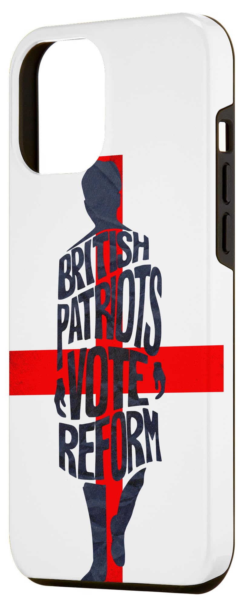 English Politics British Patriots Vote Reform St George Flag Case for iPhone 14 Plus - Image 2