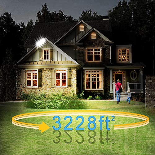 300W LED Flood Light Outdoor, 27000lm 6000K Super Bright Yard Security Lights IP66 Waterproof Outdoor Work Lights Daylight White,OSRAM LED Chips, Adjustable Heads, Great for Garden,Street, Parking Lot - Thumbnail 5
