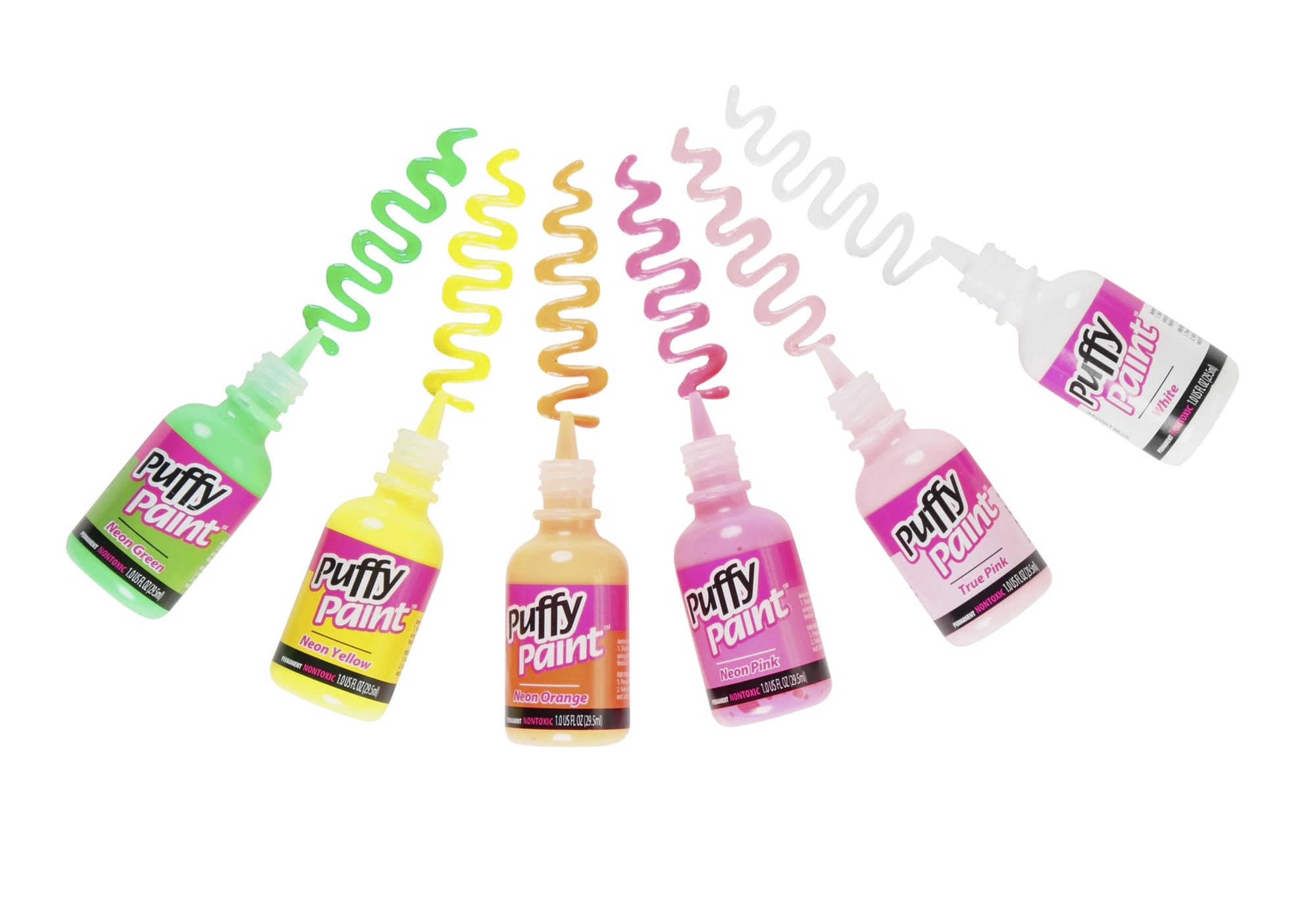 Tulip Puffy 3D Paint, Neon Colors, Set of 12 - Image 4