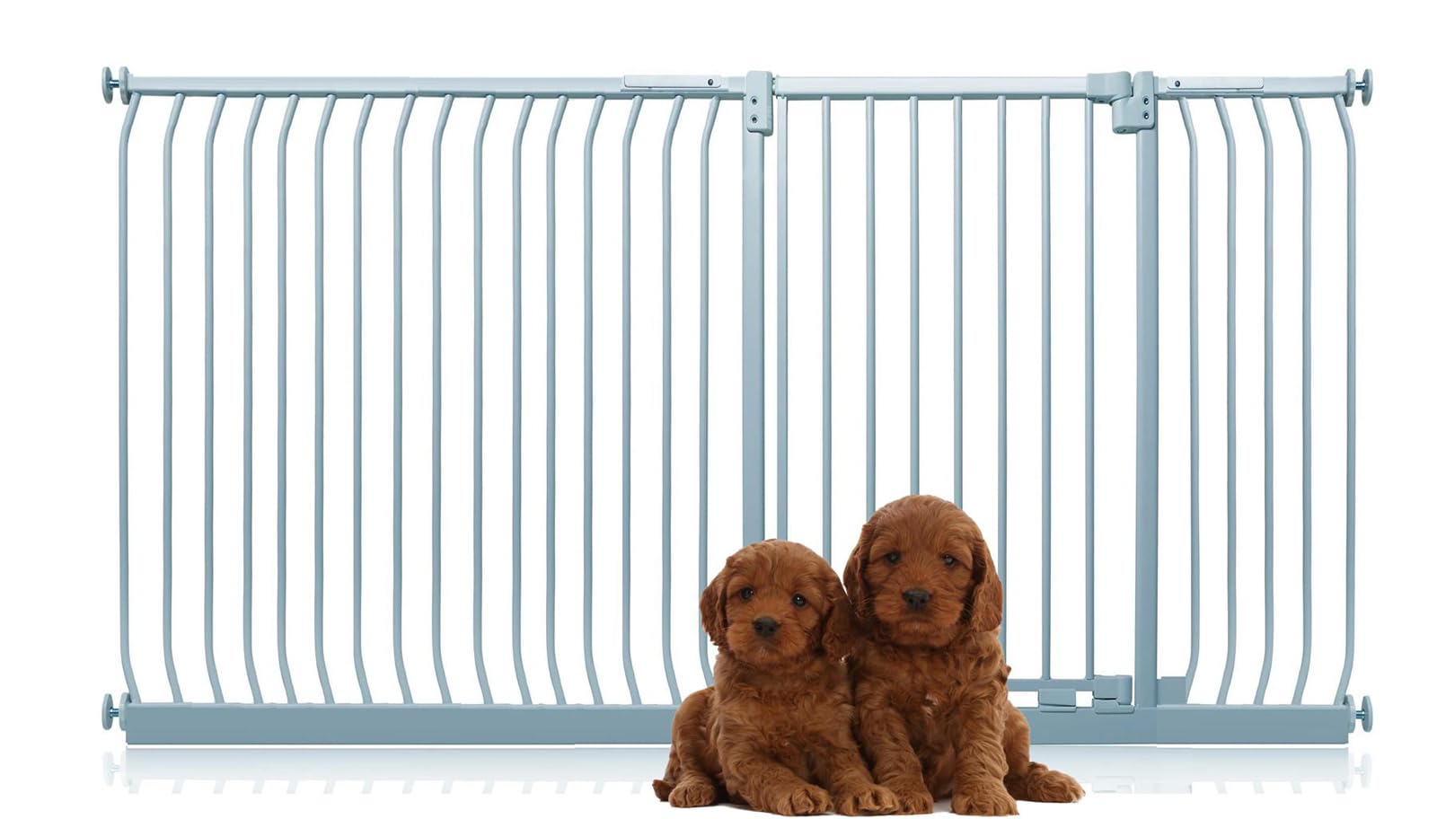 Bettacare Extra Tall Elite Dog Gate, 207cm - 216cm, Matt Grey, Extra Tall 100cm in Height, Pressure Fit Pet Gate for Dog and Puppy, Pet and Dog Barrier, Easy Installation