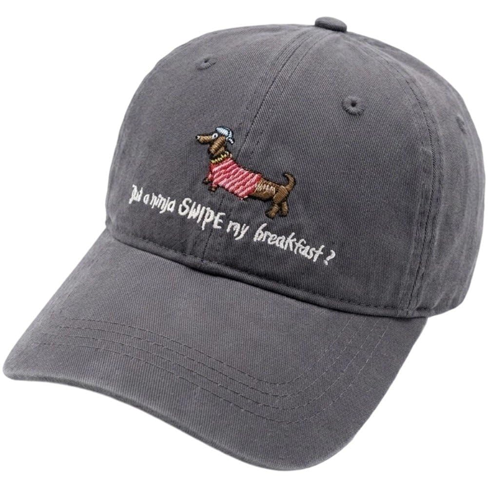 Sslvya Dachshund Embroidered Baseball Cap Adjustable Sun Hat Casual Golf Hat for Men Women