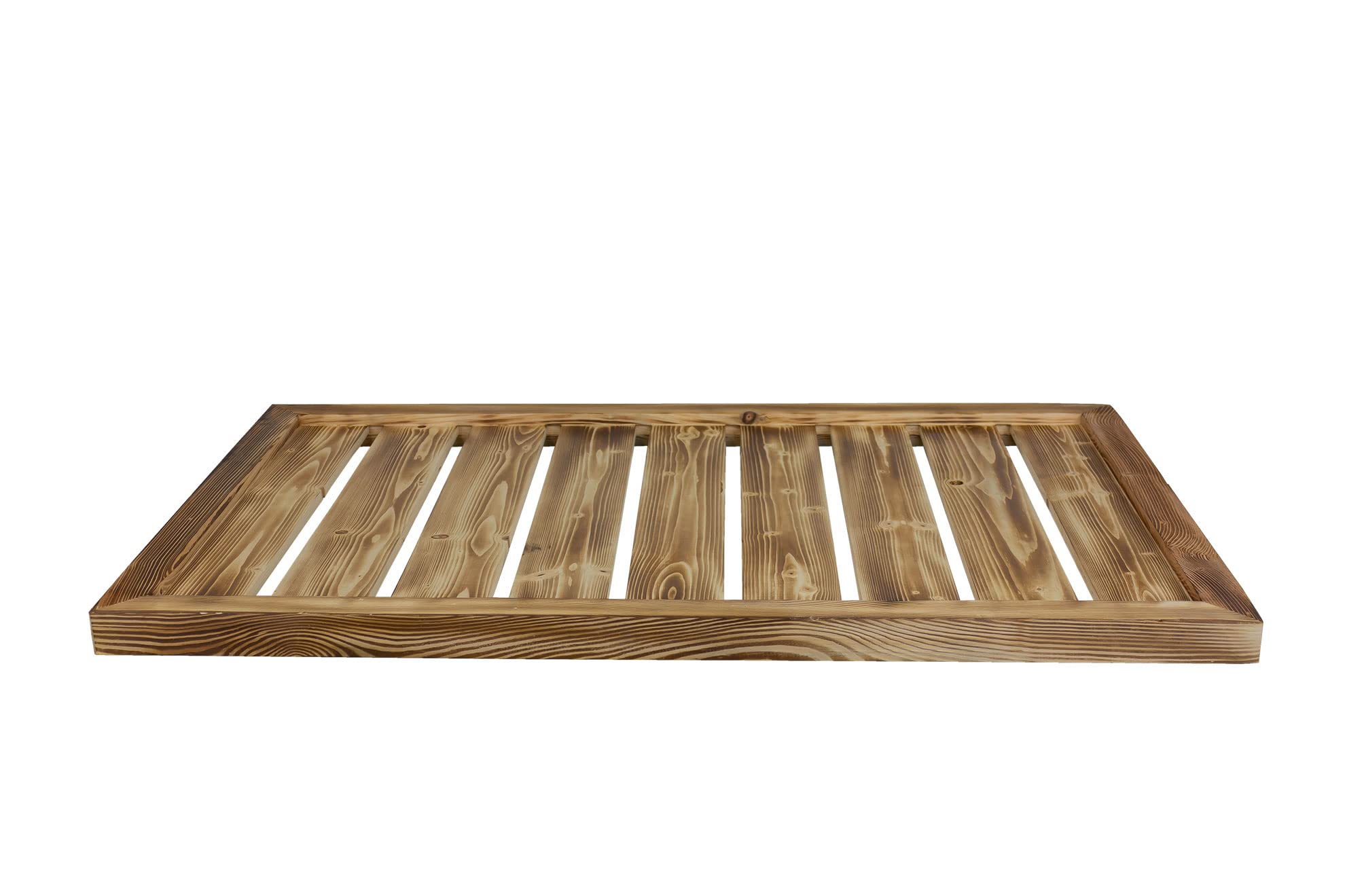 Kistenkolli Altes Land Cama para perros, base de madera opcional con cojín, 110 x 79 x 4,5 cm, cesta para perros, cama para mascotas, cojín para perros, sofá vintage (flameado sin almohada)