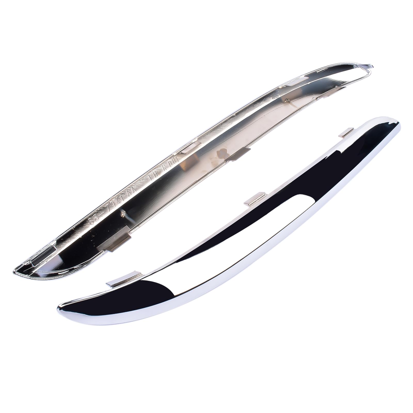 Photo 1 of Left+Right Front Bumper Molding Chrome Trim Replacement for 2011-2014 Chrysler 300 3.6L 5.7L 68127940AB