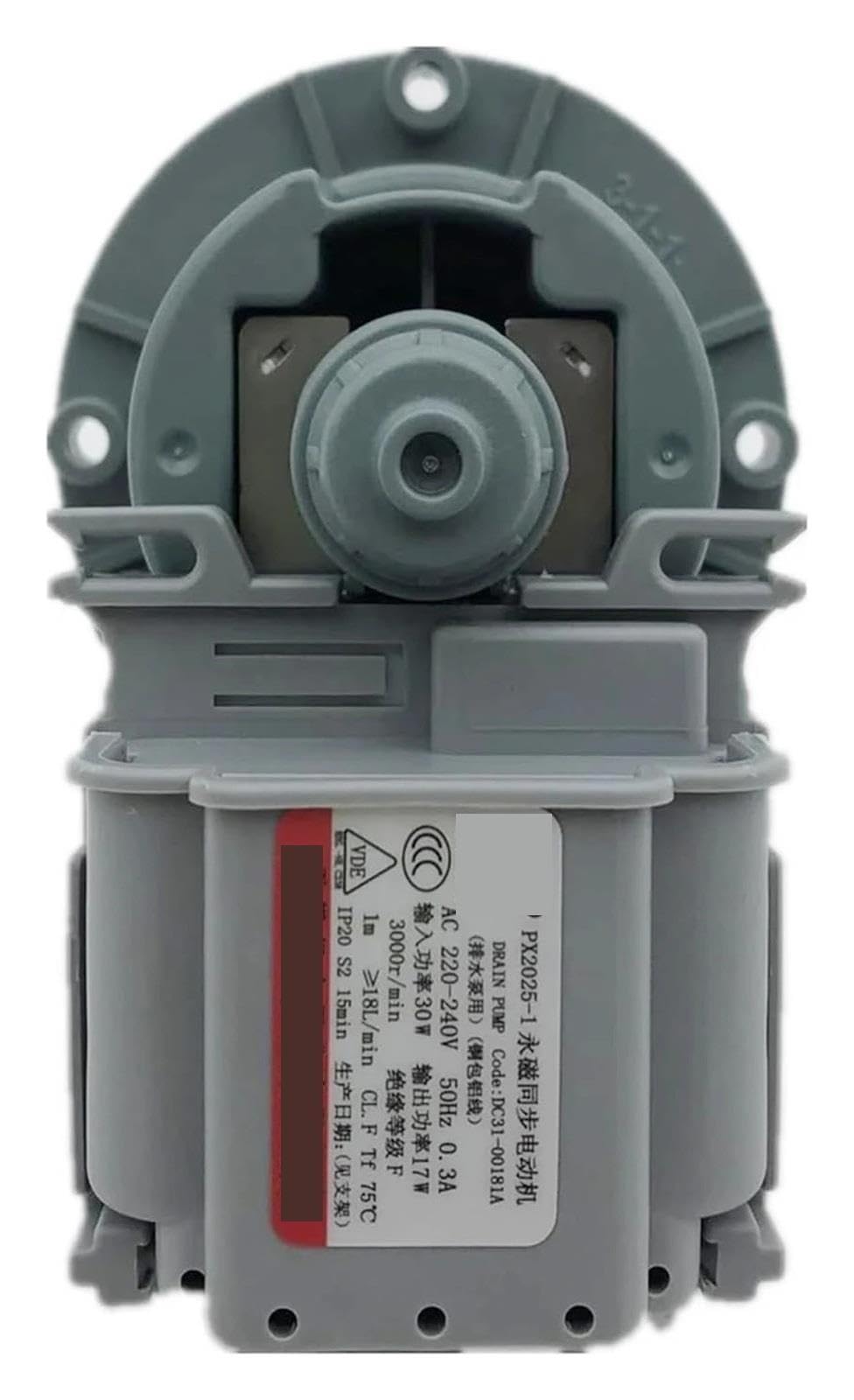 Bomba De Agua De Drenaje for Lavadora, Motor De Bomba De Drenaje PX2025-220-240V DC31-00181A, Piezas De Drenaje for Lavadora