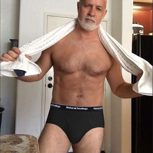 Vista 2 de Natural Feelings Ropa interior para hombre, paquete múltiple, de algodón, con cintura cómoda, talla S, M, L, XL, XXL..