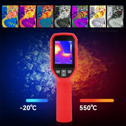 Cámara termográfica infrarroja portátil UNI-T UTi160S de alta resolución 160x120 con almacenamiento de 28GB y rango de temperatura -68°F a 1022°F miniatura 4