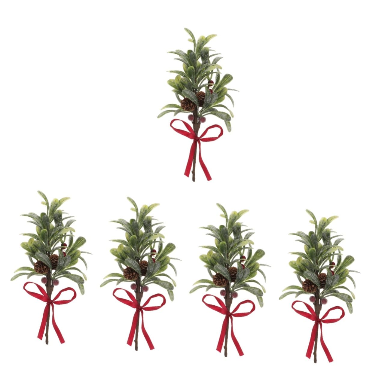 5stücke Fake Pick Weihnachtsbeeren Zweig Künstliche Deko Für Weihnachten Tisch Und Raumdekoration Lebendig Und Langlebig Verleiht Festliche Atmosphäre