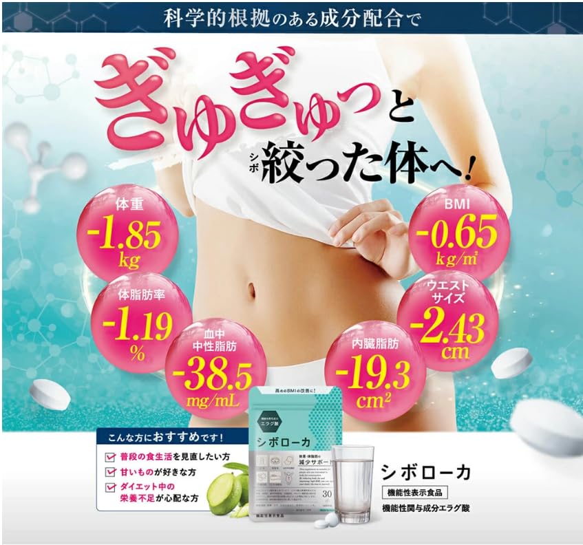 シボローカ ダイエットサプリ 30粒 Amazon | Kanapy シボローカ サプリメント 約30日分 90粒 粒タイプ 食