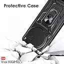 TheGiftKart Tough Armor Bumper Back Cover Case for Vivo X300 5G | Rotating Camera Cover, Kickstand & Ring Holder | 360 Degree Protection Back Cover Case for Vivo X300 5G (PC & TPU, Black) gallery image