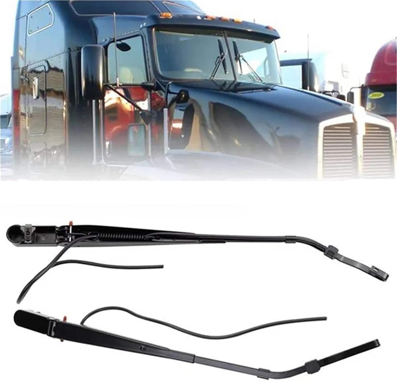 Wiper Blade Set For Kenworth T600 T600A T660 T800 2006-2012 Windshield Wiper Arm 2 Pair- 602-5404& 602-5403 Truck Compatible