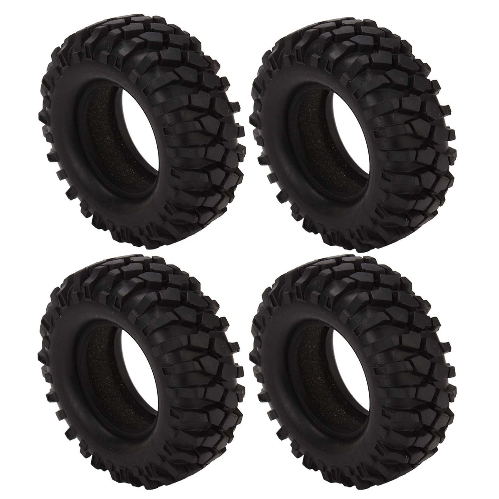 KEEDA 1.9 inch Rubber Tires Wheel Tyres for 1:10 RC Rock Crawler Car Axial SCX10 RC4WD D90 D110 TF2 TRX4 (A) - Image 2