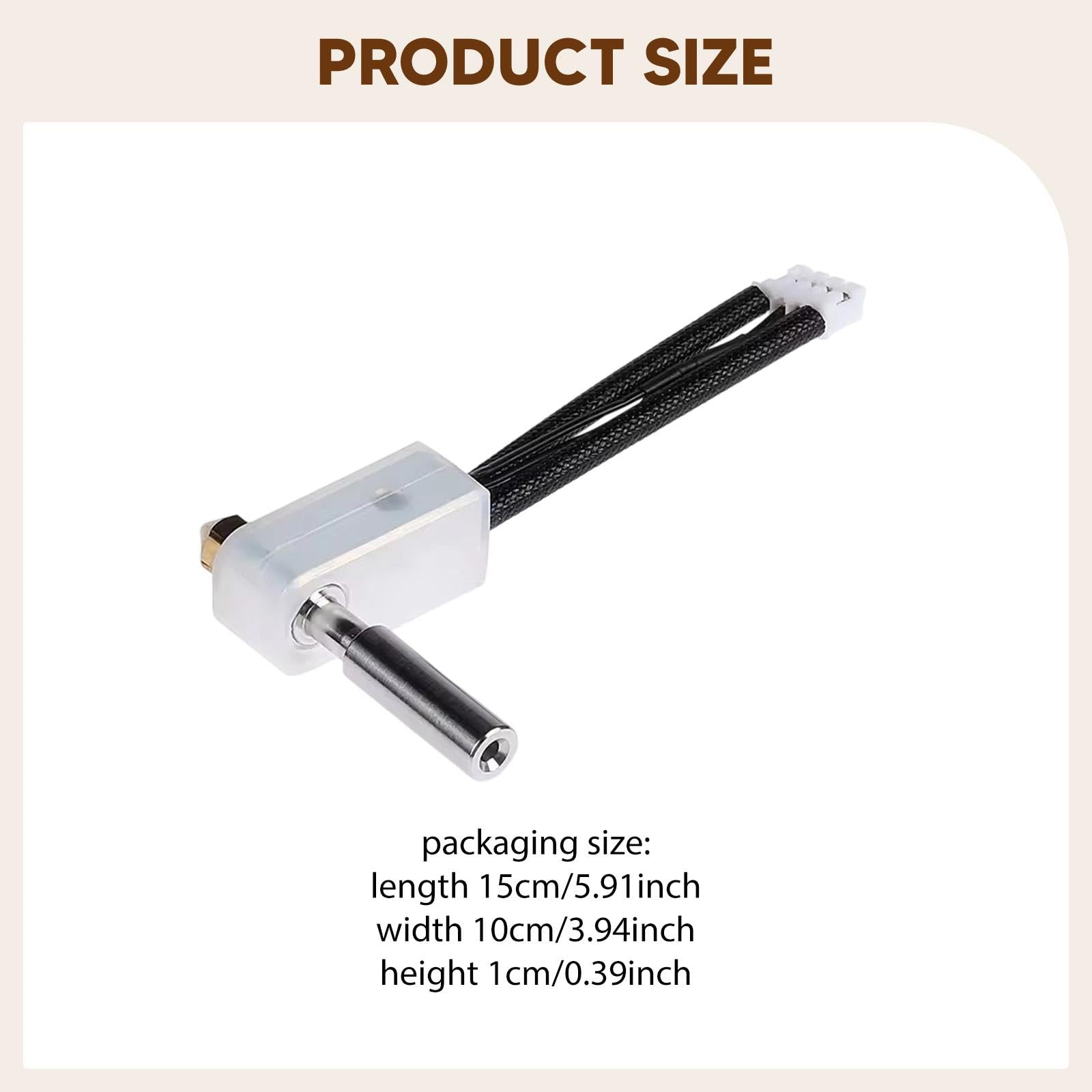 Kit di estrusore Hot End da 2 pezzi, accessori per stampante 3D assemblati in ottone per stampante 3D 2.0, assemblaggio robusto con ugello da 0,4 mm