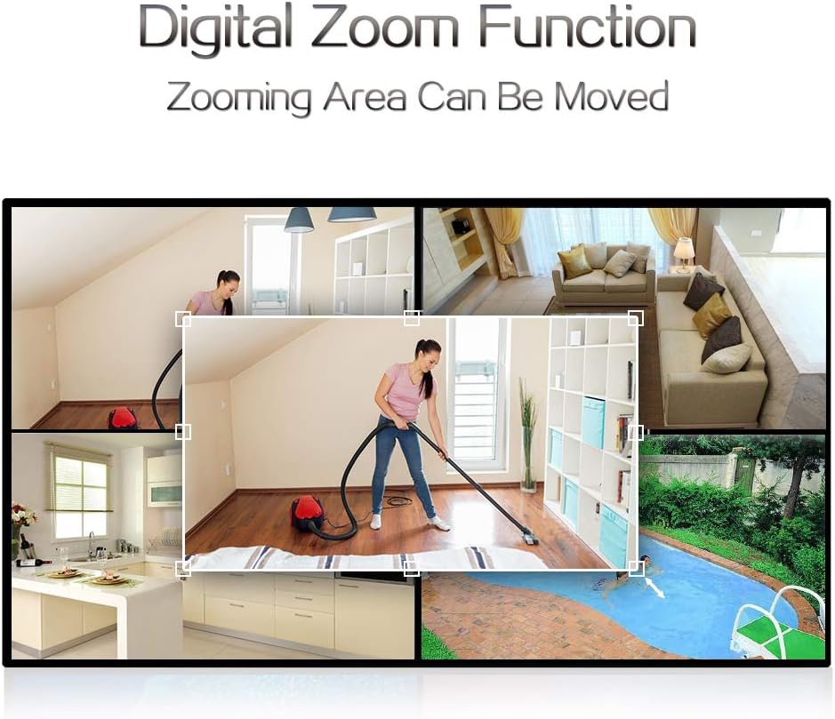 4 Channels Video Quad Video Image Multiplexer Processor for CCTV Surveillance Cameras, with Functions of Digital Zoom, Video Freezing, Video Loss Alarm, Motion Detection, Support Audio in/Out