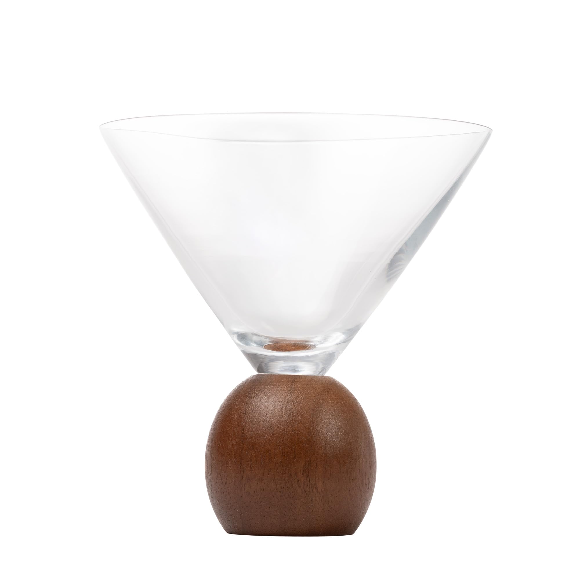Taça para Martini - Mori - Cristal com Cabo de Madeira Acácia