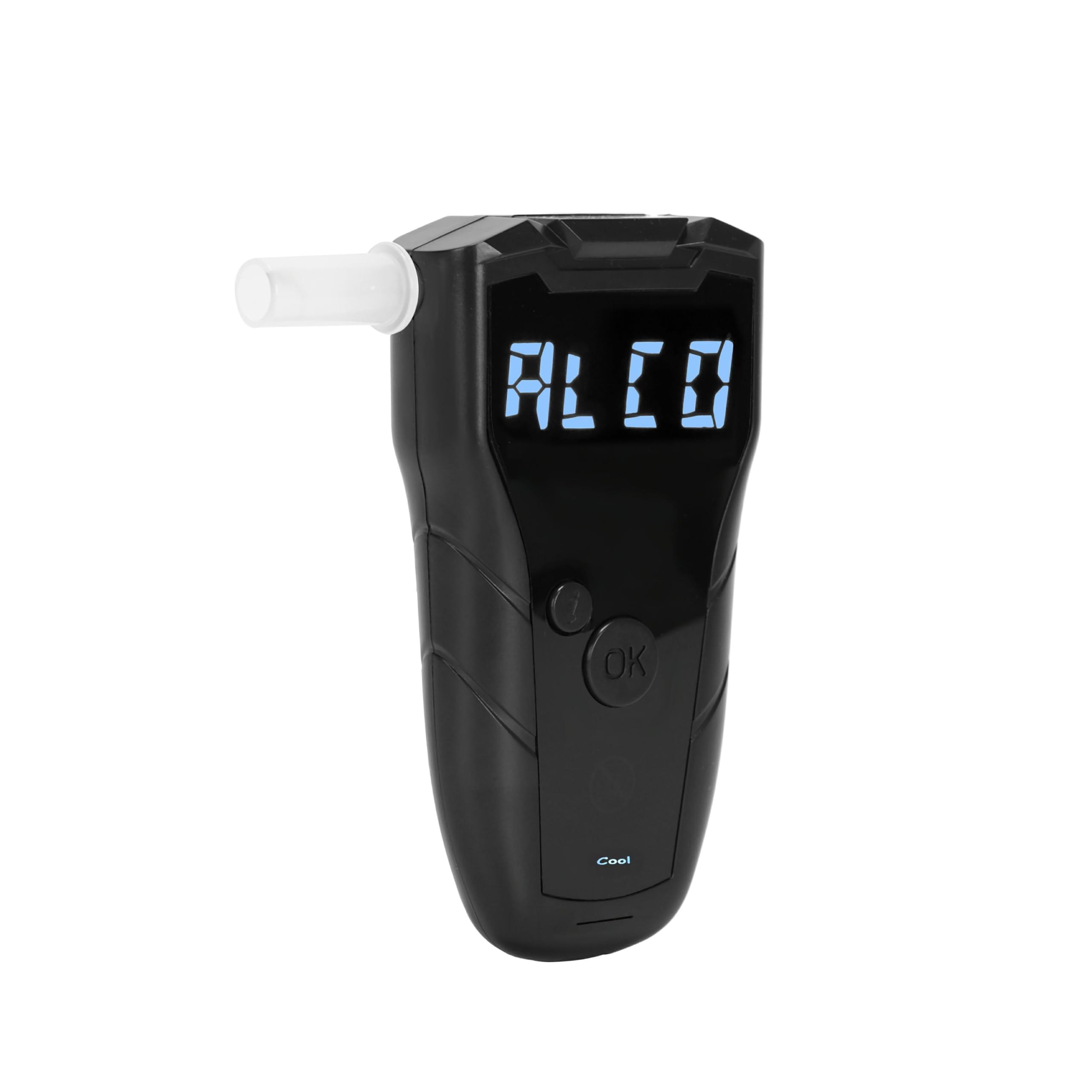 Rechargeable Breathalyzer with Auto Flow detect and Auto Cleaning Feature, 10 Memories and LED Display Visible at Night (Black 2033)