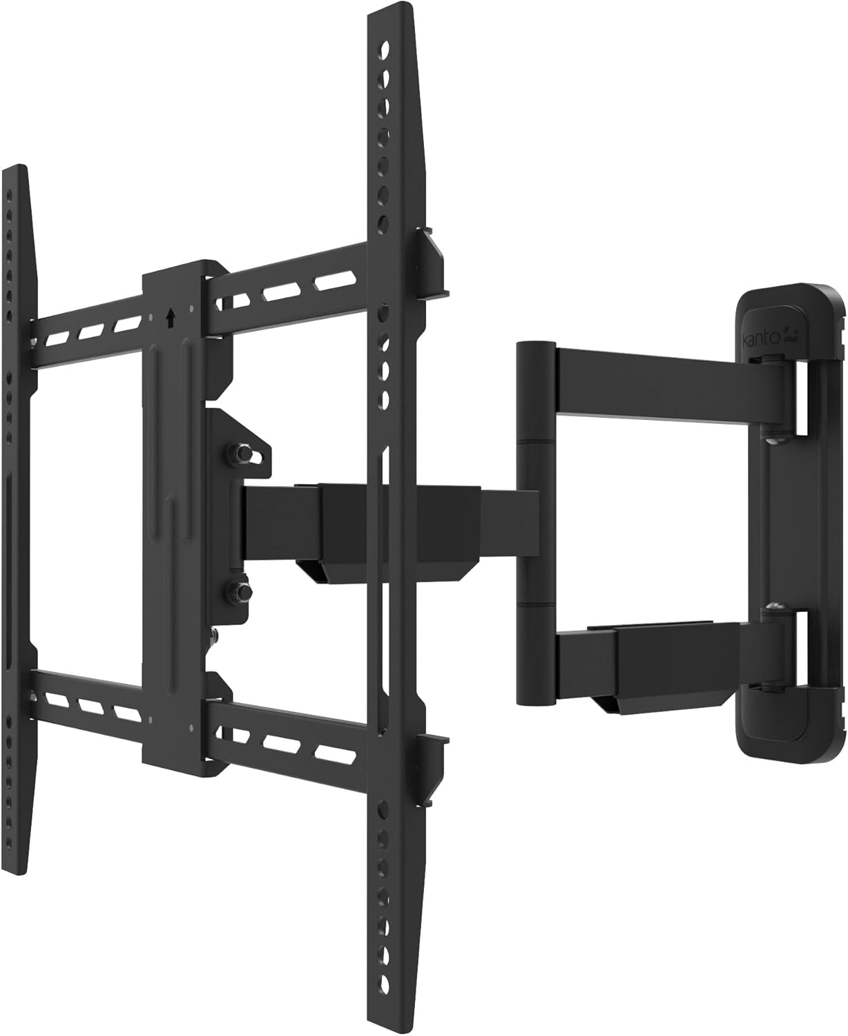Kanto LS340 Full Motion Single Stud TV Wall Mount for 34" - 55" TVs | Integrated Cable Management | Extend, Tilt and Swivel Design | Black