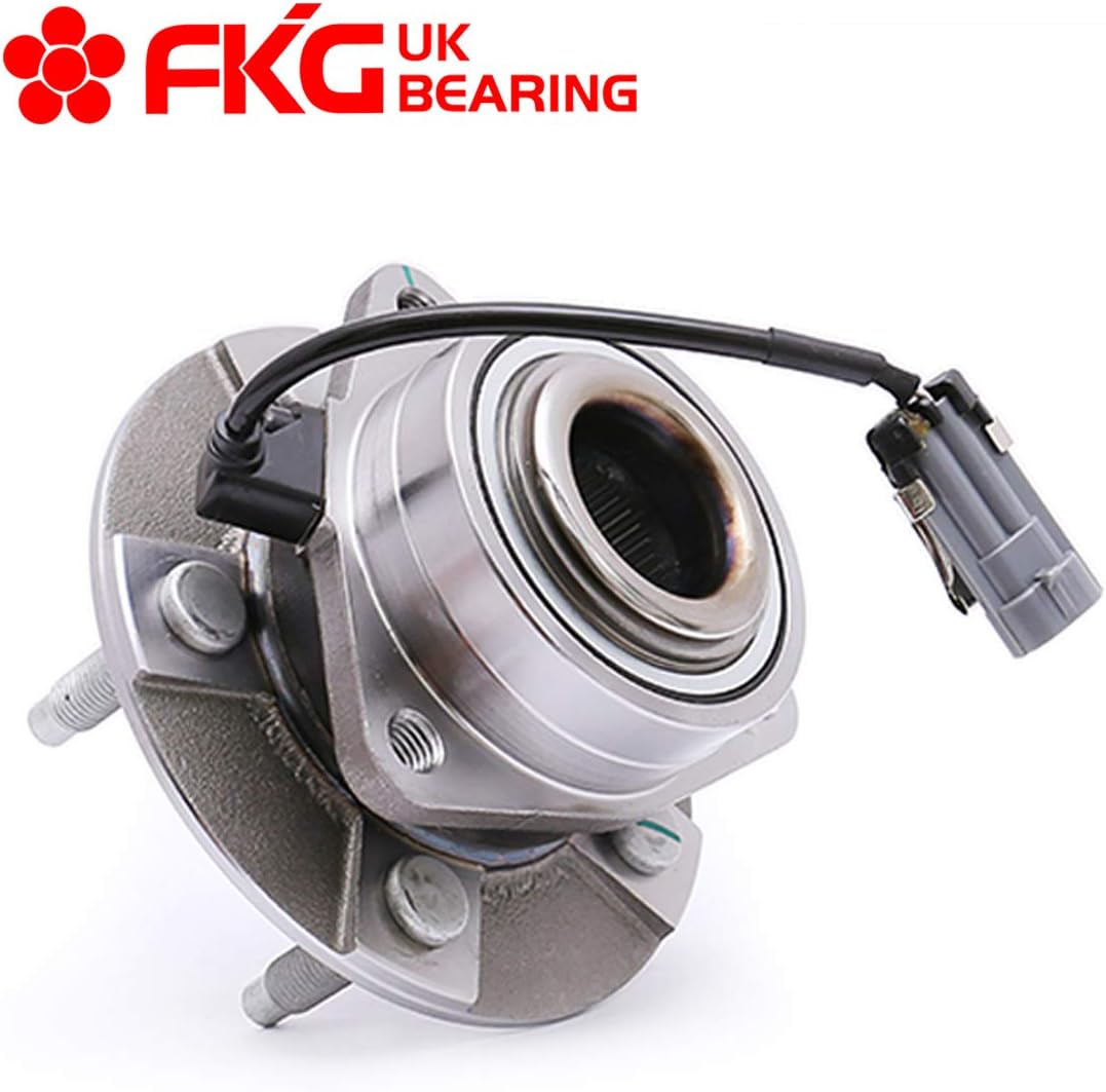 FKG 513189 Front Wheel Bearing Hub Assembly for 2002-2007 Saturn Vue, 2006 Pontiac Torrent, 2005-2006 Chevy Equinox, 5 Lugs W/ABS