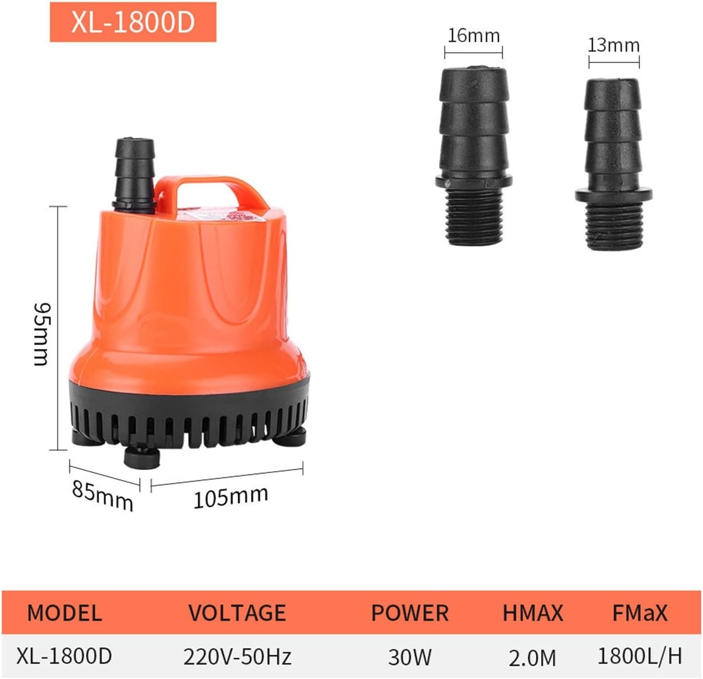 Electric pump Portable submersible pump 30W 45W Aquarium Multifunctional Bottom Suction Pump Aquarium Micro Silent Submersible Pump Bottom Suction Pump Small Water Pump(30W)