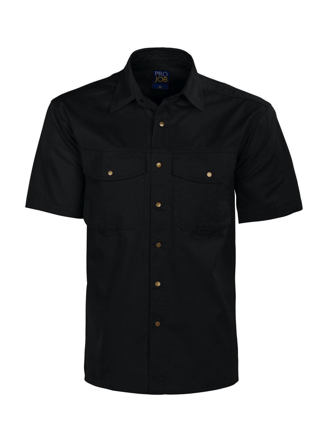 Chemise à manches courtes noire XS bouton pression homme été mode