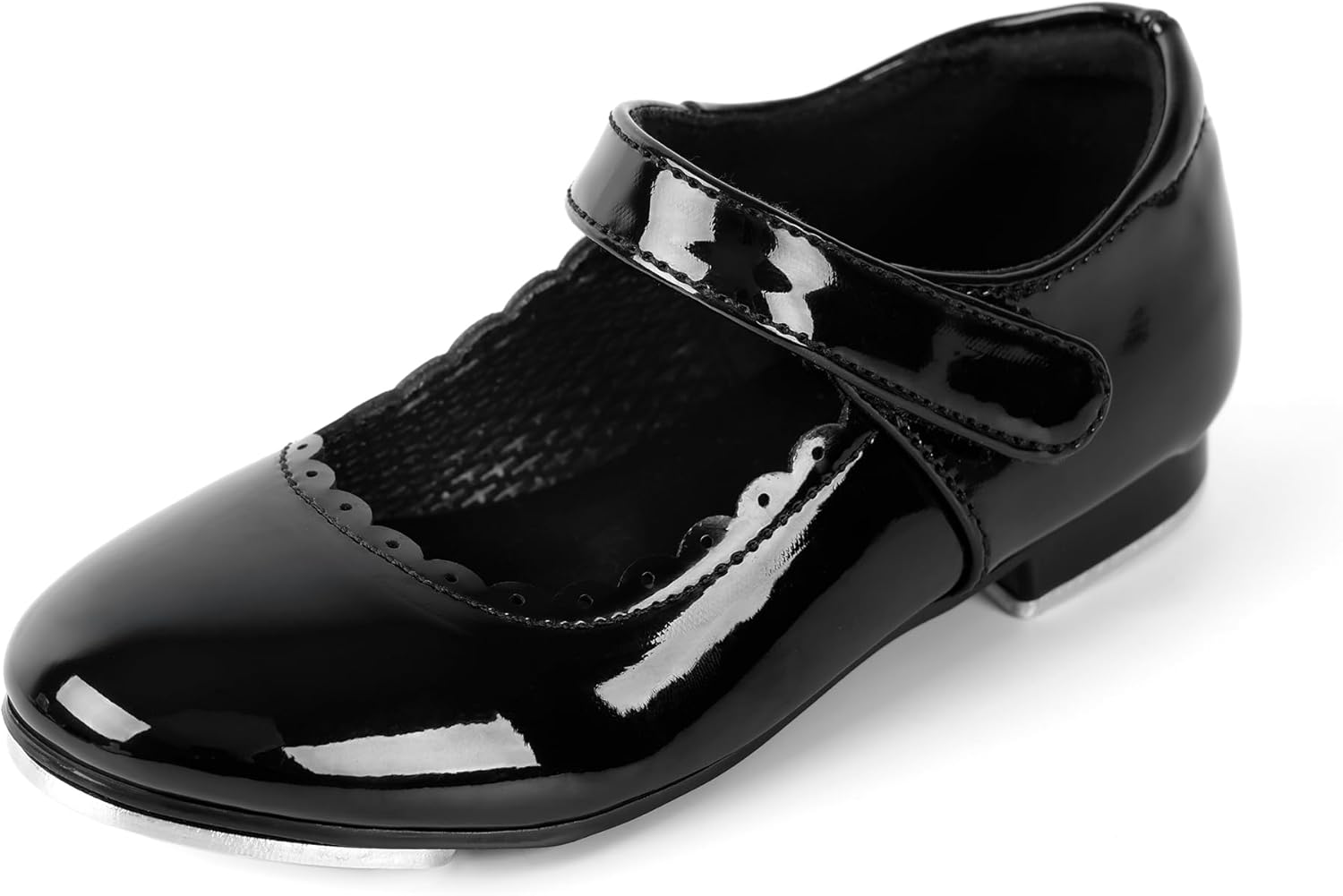 DWBH Easy Strap Tap Shoes Dance for Girls and Boys Slip On Kid Dance Shoe for Toddler/Little Kid/Big Kid - Image 2