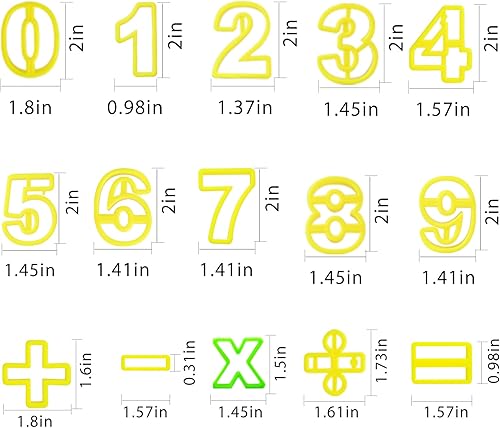 Miniatura 3 de 41 mini cortadores de galletas, pequeños del alfabeto y números (0.98-2 pulgadas) para hornear, cortador de letras de fondant de plástico de grado