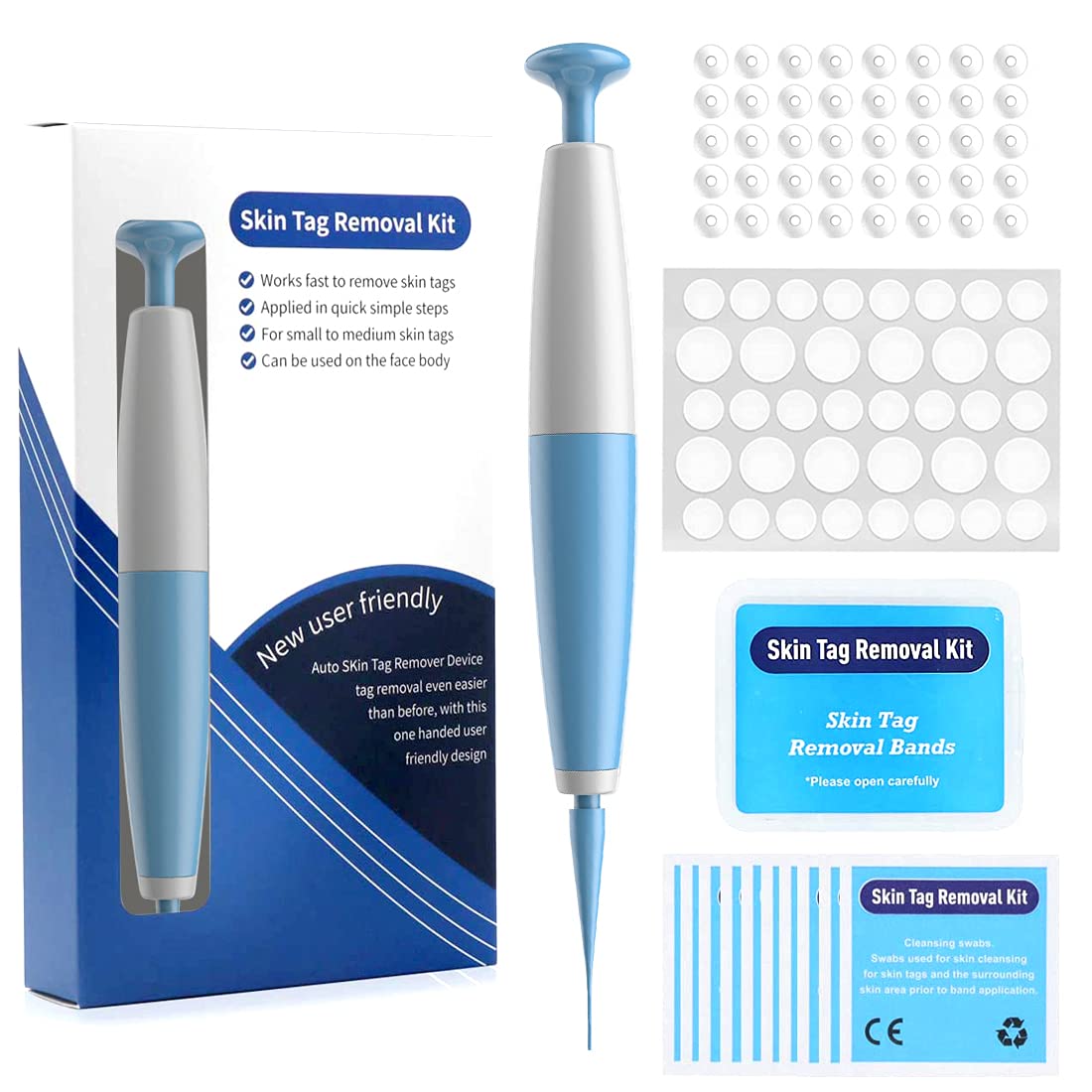 Buy Skin Tag Remover, 40 Bands Skin Tag Removal Kit 24 mm with 36Pcs