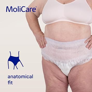 MoliCare Premium Mobile 6 Drops Unisex Incontinence Pants, Size XXL | 14 pairs, bariatric leakage protection for moderate leaks, underwear fit, skin-friendly, and up to 12 hours of dryness