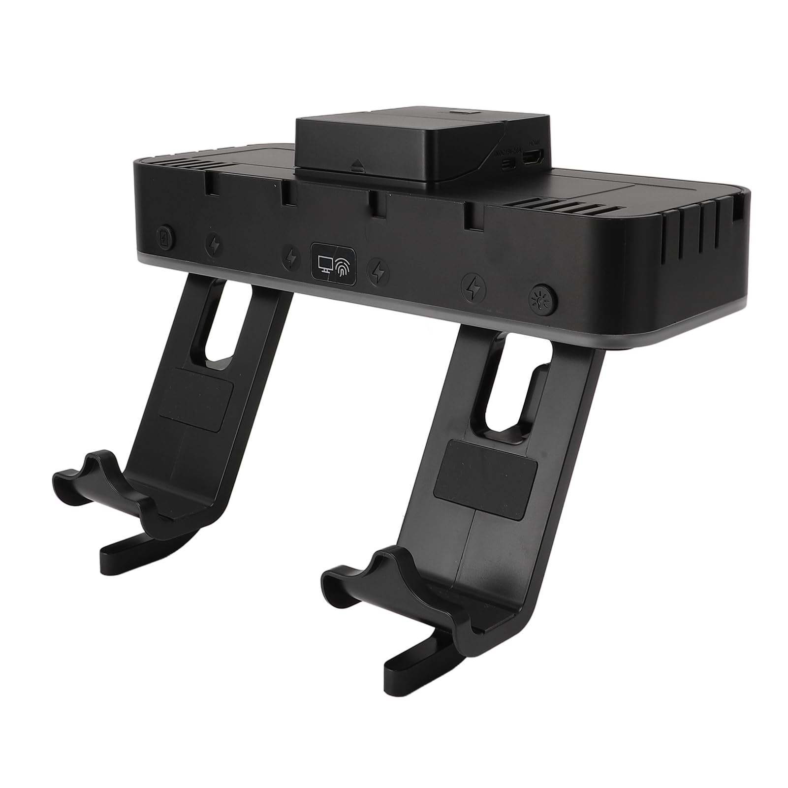 Supporto di Ricarica da Parete per Console di Gioco, Luce LED RGB, 10 Slot per Schede, Interfaccia Multimediale HD 1080P, per Console di Gioco con Diodi a Emissione di Luce