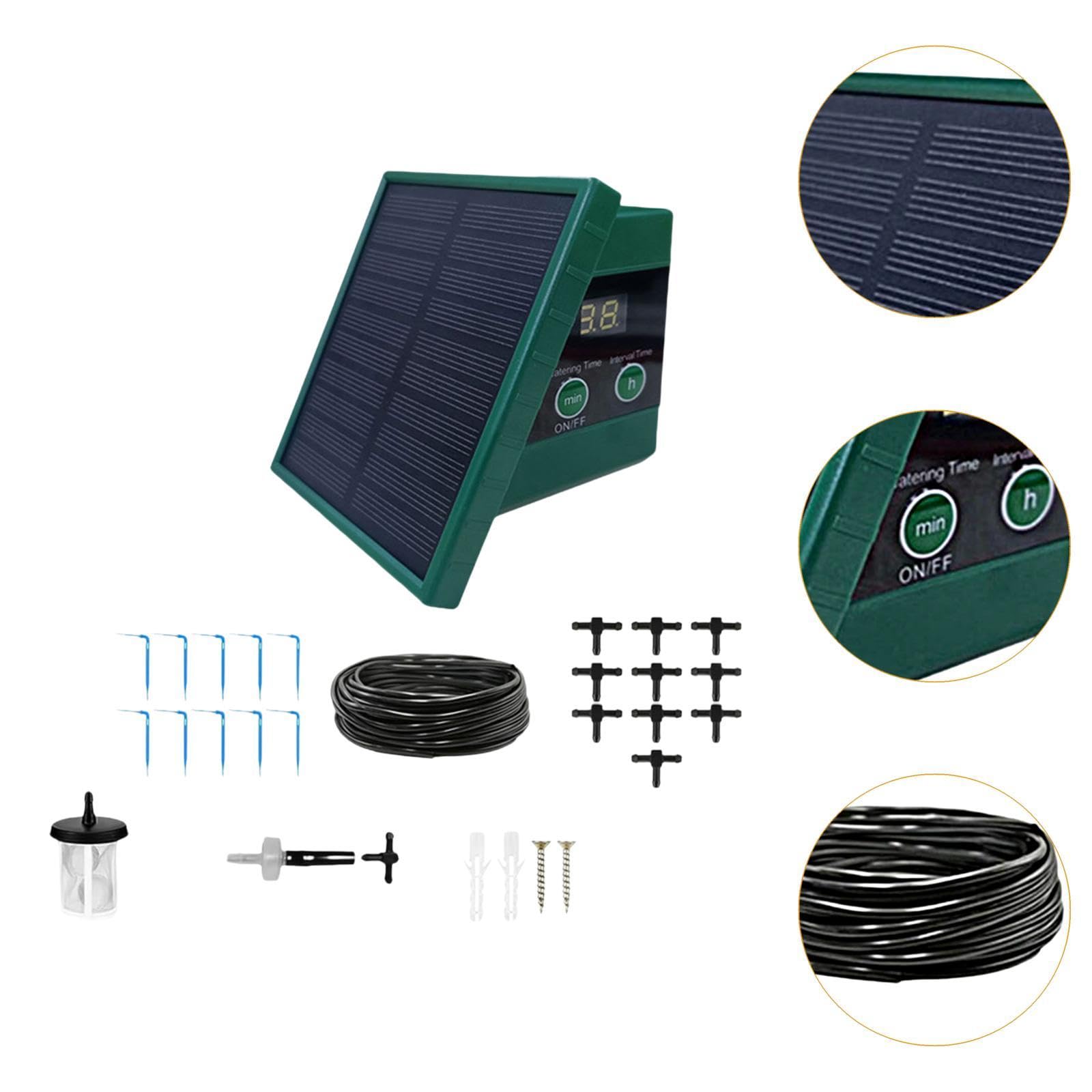 Kit del de Riego de Goteo Solar con Hardware de Tornillo Anti -sifoning del Temporizador con