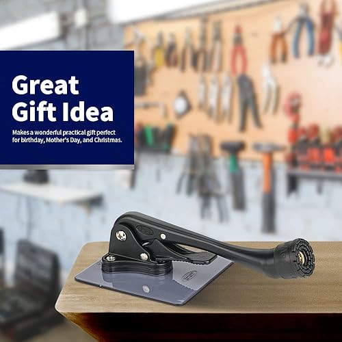 Miniatura 4 de HOME&I Tope adhesivo para puerta, placa autoadhesiva grande sin perforación, pie de goma ajustable en altura (negro, 6 pulgadas x 1 unidad)