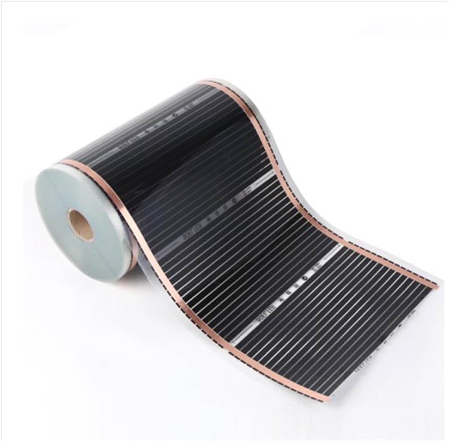 Black Heating Carbon Film 220V 50cm X 400cm Floor Infrared Underfloor Heater Electric Warming Mat 220W