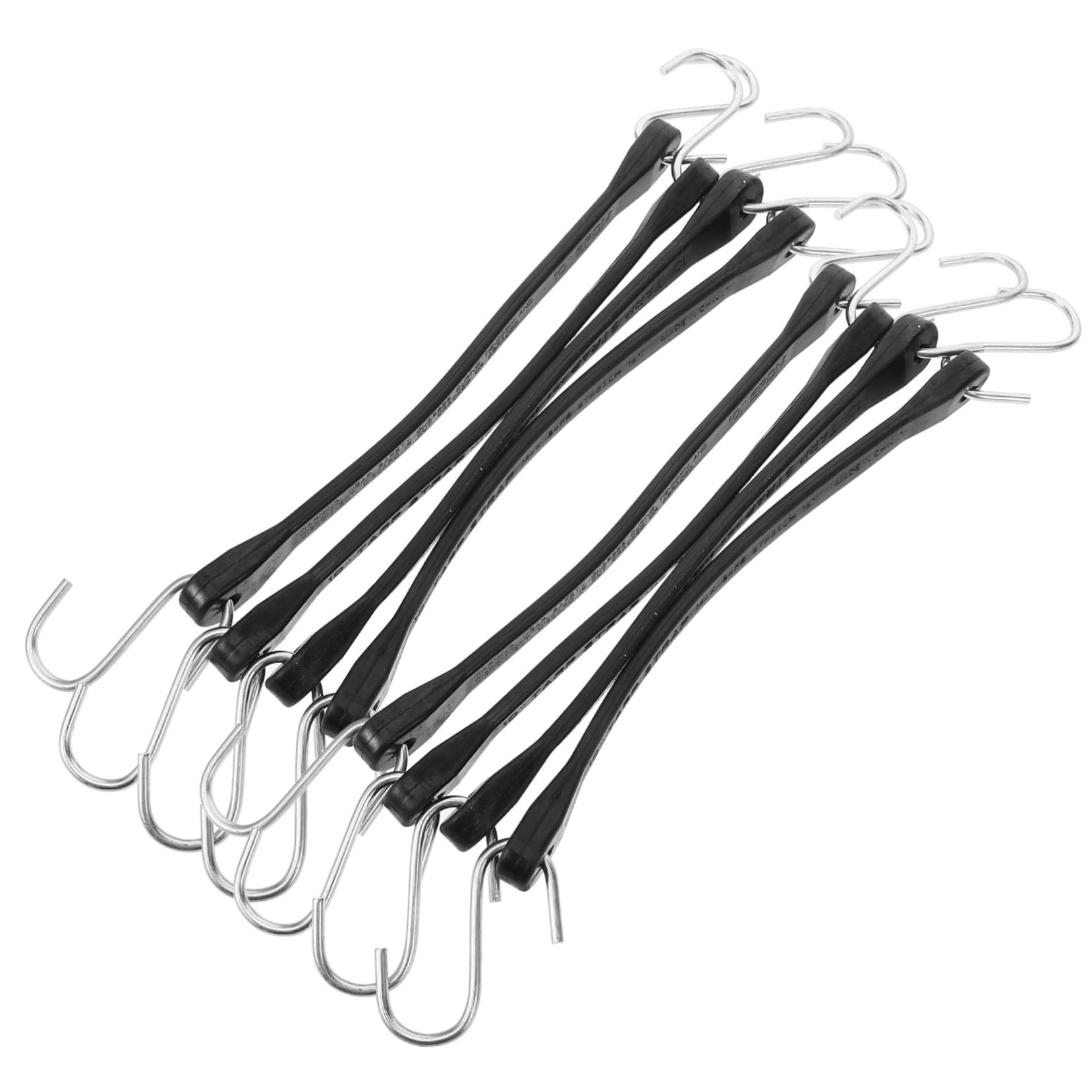 WOONEKY 10piezas Correas De Sujeción para Maletas Correas Elásticas Resistentes para Equipaje Ganchos para Bandas
