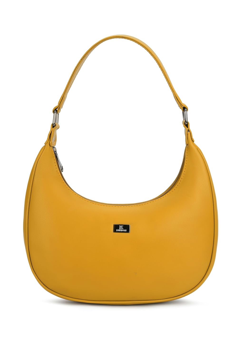 K London Vegan Leather Half Moon Handbag for Girls Suitable for Party, Travel & College Shoulder Bag