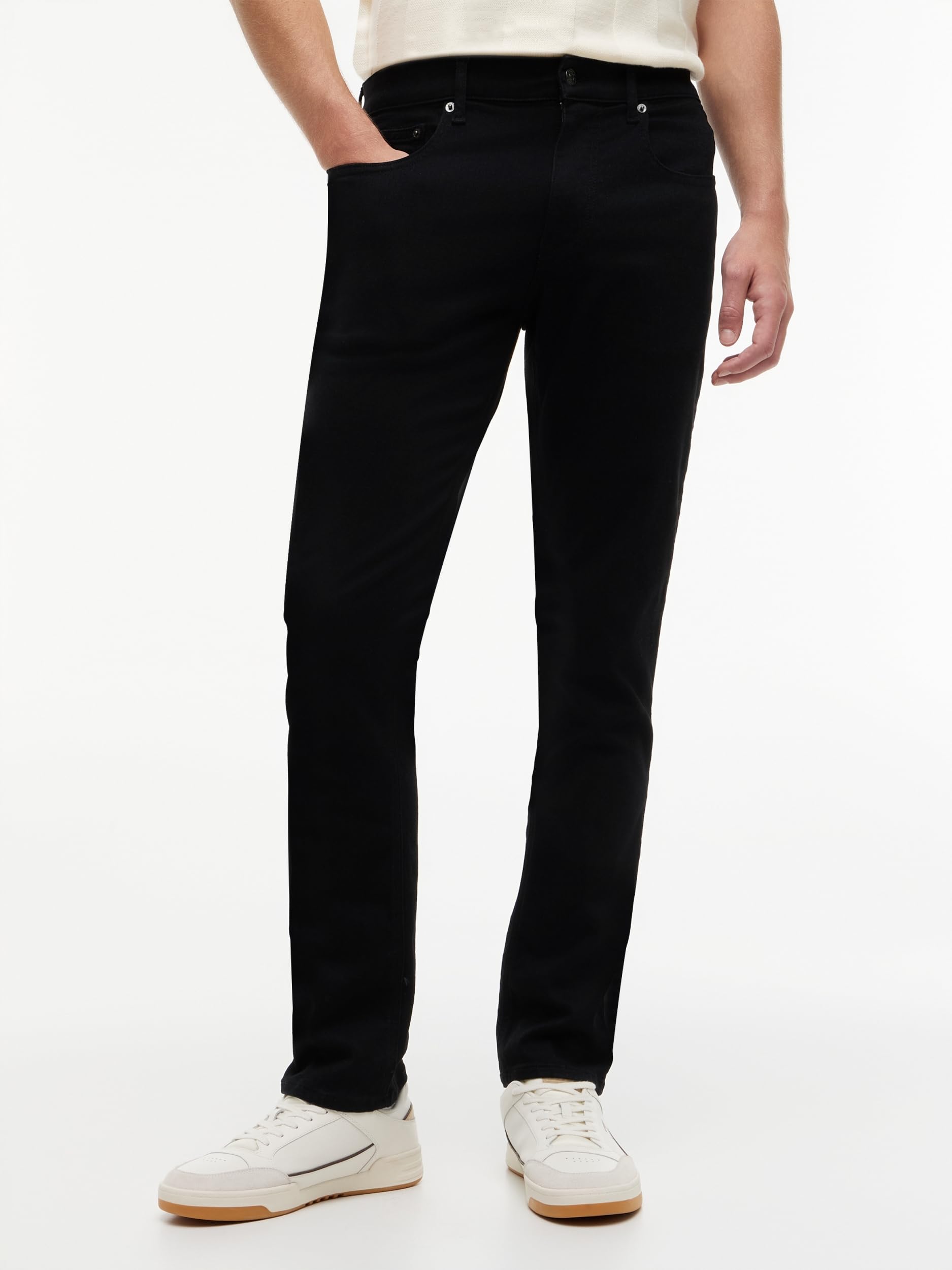 Tommy Jeans Męskie Scanton Slim DH4288 DM0DM207071BZ021 Slim, Denim (Denim Black), 3430, Denim (czarny dżins), W30 / L34