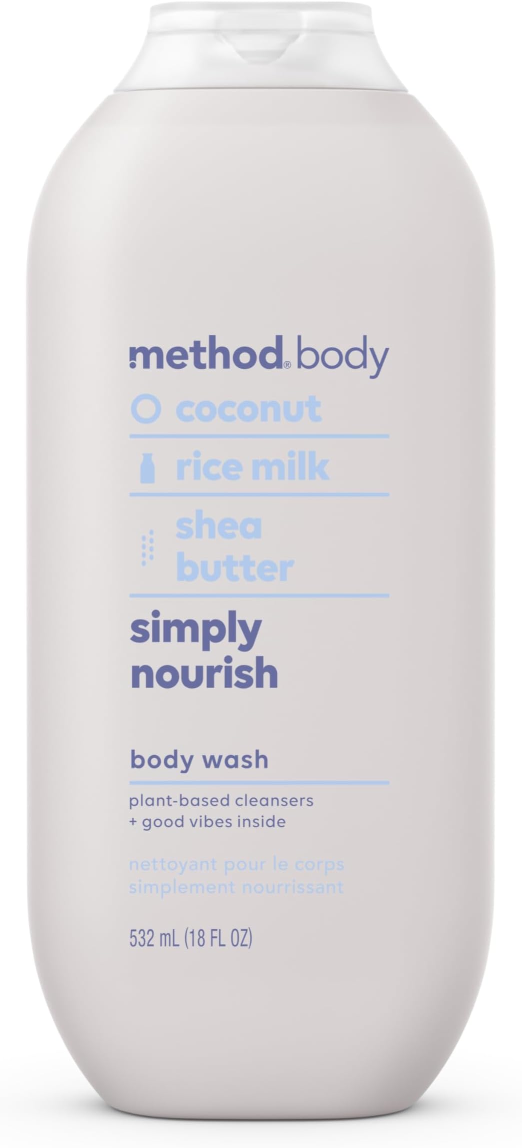 Method Body Wash, Simply Nourish, Paraben and Phthalate Free, 18 oz (Pack of 1)