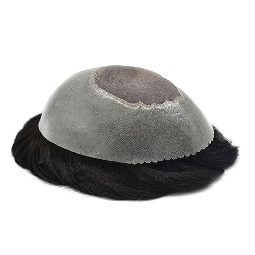 Healthlif Real Hair Toupee For Men Hair Piece Replacement System Fine Mono Mens Toupee Hair Pieces For Men Protesis Capilar Para Hombre