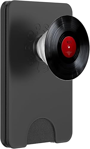 Red Vinyl Record Player Vinyl Collector Retro Music Lover PopSockets PopWallet for MagSafe