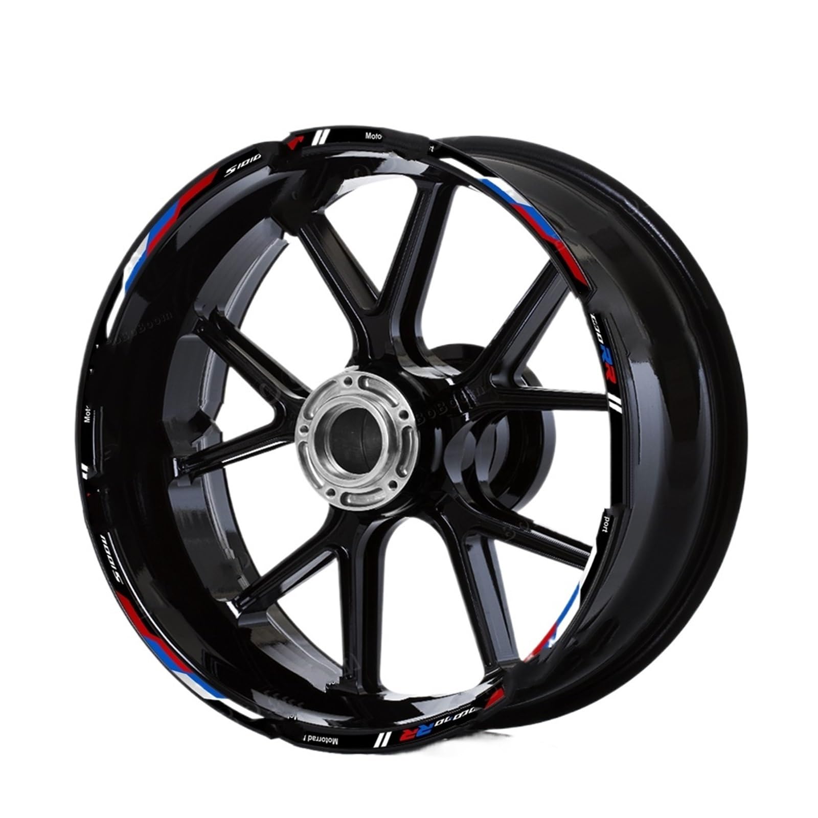 Hub Decals Rim for S1000rr S 1000 Rr S1000RR for RR Motorcycle Sticker Reflective Stripe 17″ Rim Decals Waterproof Stripe Tape(Decals A)