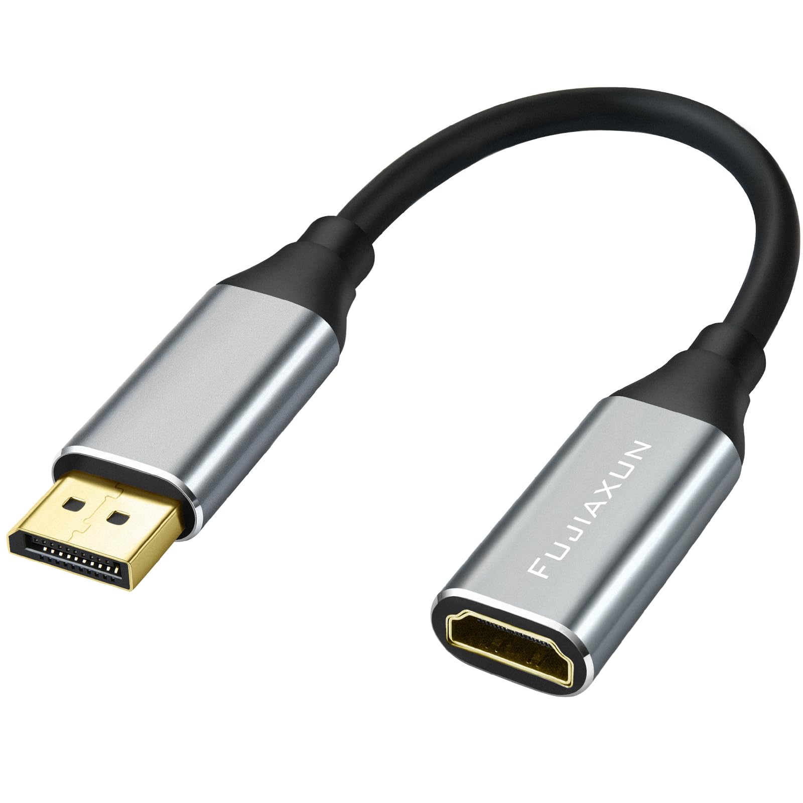 ヒドラ2.1b DisplayPort 1.4 to HDMI 2.1 Adapter Cable 0.65FT,Support 8K@60Hz