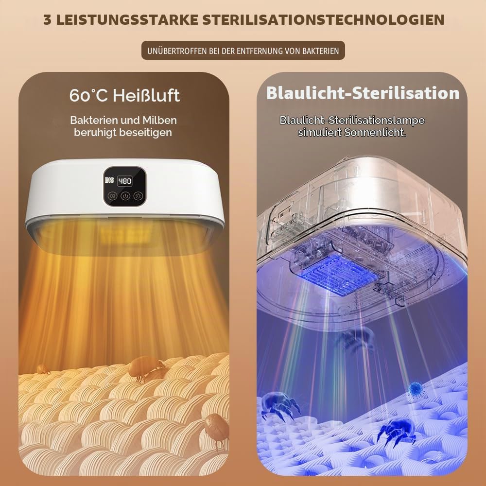 NAVESO Tragbarer Mini Wäschetrockner, Mini Wäschetrockner Wärmepumpentrockner, Wäschetrockner Klein, Tragbarer Mini Trockner, Portable Dryer mit 1-8H Timing, Fernbedienung & UV-Sterilisation, Faltbar