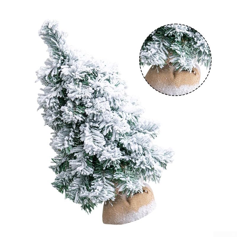 Petit sapin de Noël enneigé de 50 cm, décoration de table pour cheminée, rebord de fenêtre, décoration d'intérieur