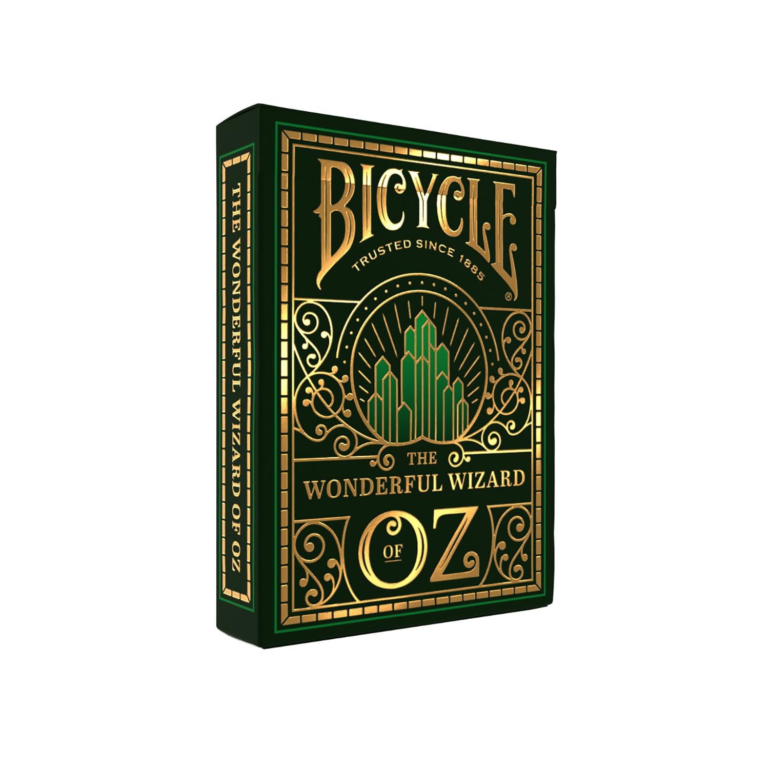 Bicycle Wizard of Oz Playing Cards, Oz Inspired Playing Card Deck, Emerald and Gold, 1 Deck