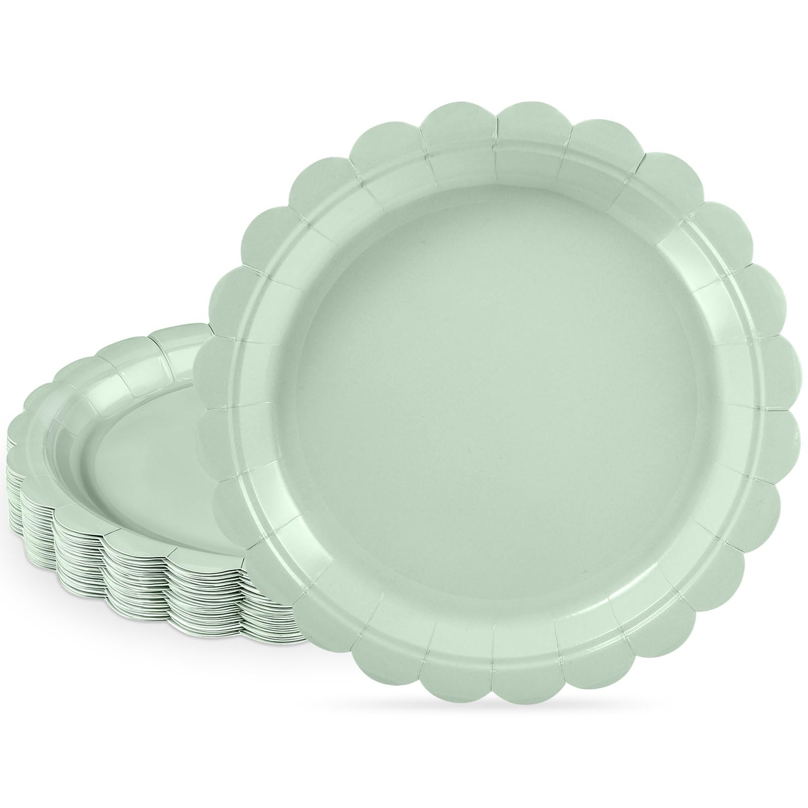 NatNarr Ivory Paper Plates - 30 Pack -9