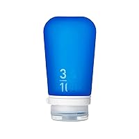 Vista 29 de Humangear GoToob+ Botellas de viaje de silicona recargables con tapa de cierre, Azul