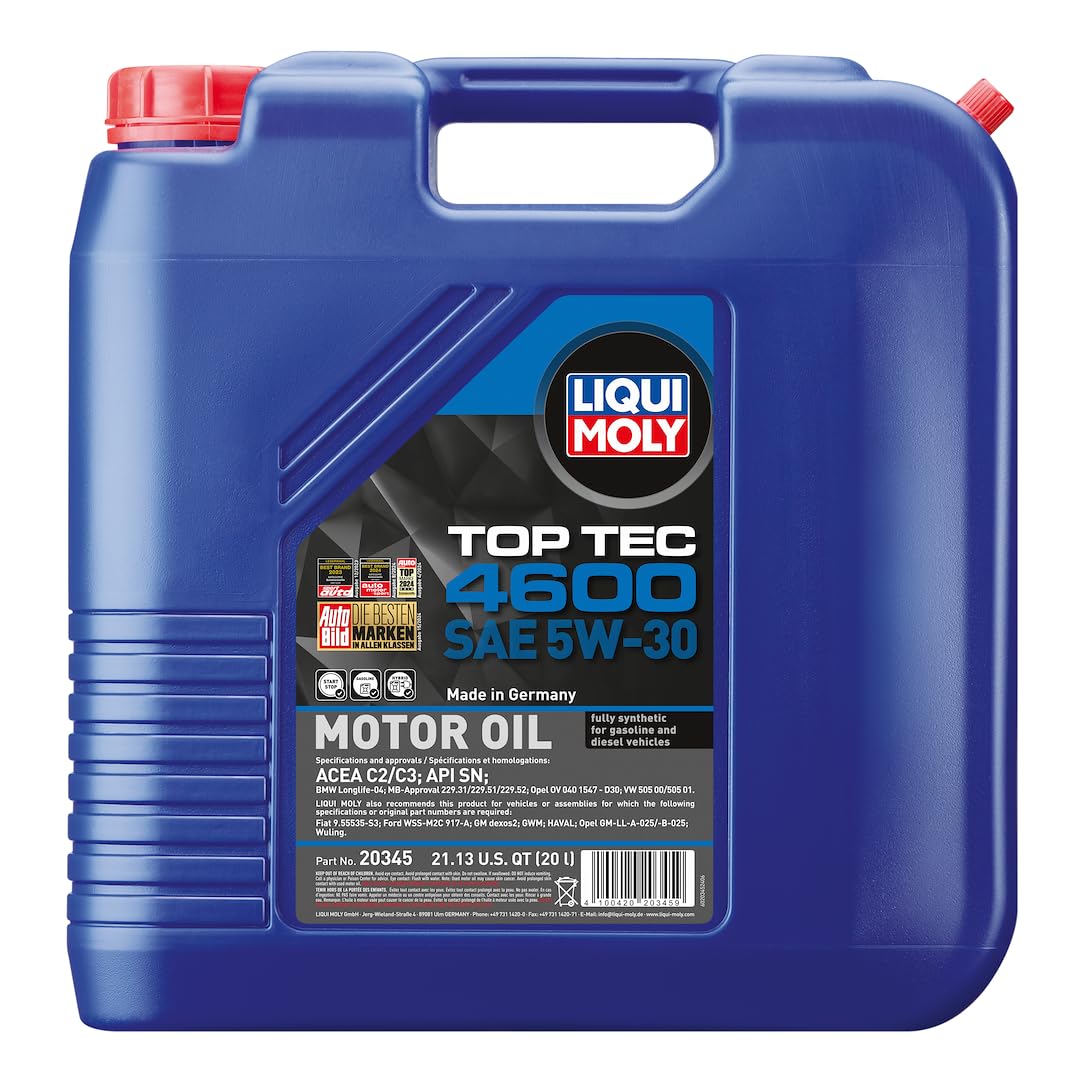 Amazon.com: LIQUI MOLY TOP TE 4600 5W30 20L : Automotive